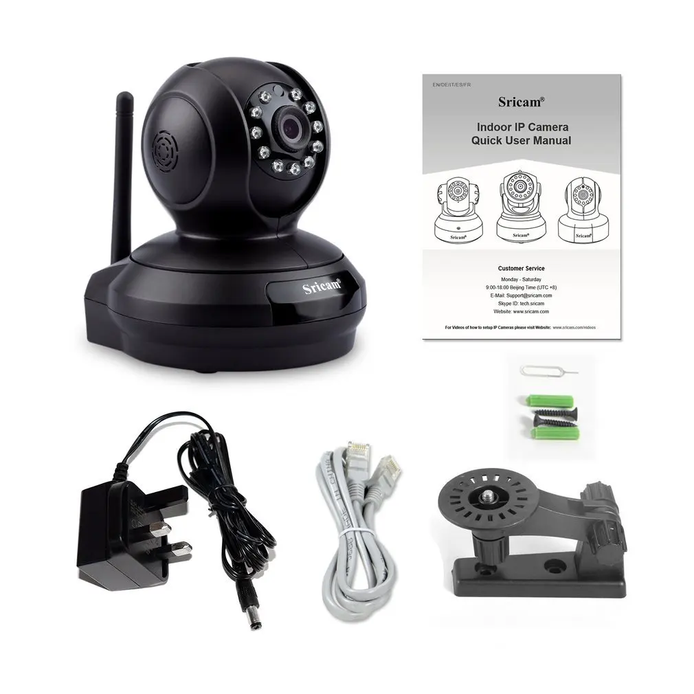 

For Sricam Sp019 1080P Hd Surveillance Camera Monitor Night Vision Wifi Indoor Ip Security Camera P2P Ptz Support Tf Card