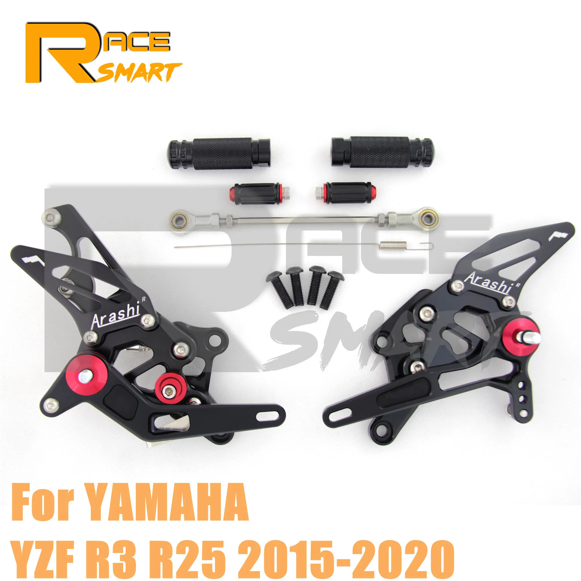 Мотоцикл с ЧПУ регулируемый задний комплект Rearsets подставка для ног YAMAHA YZFR25 R3 YZFR3