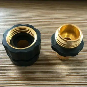 

4 Pairs Universal Garden Hose Quick Connect Kit Brass Hose Tap Adapter Connector