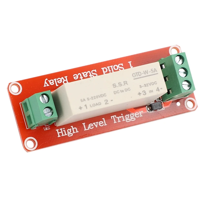 1 канал SSR твердотельный релейный модуль высокий-низкий триггер 5A 3-32V для Arduino Uno R3