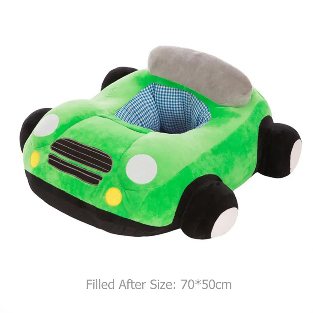Baby Sofa Seat Cover Car Shape Plush Seat Support Kid Learn to Sit Training Chair