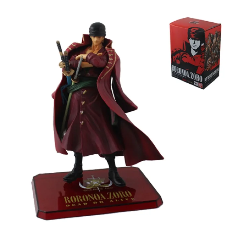 Одна деталь Красной накидкой костюм Зоро из аниме One Piece Фигурки игрушки Модель