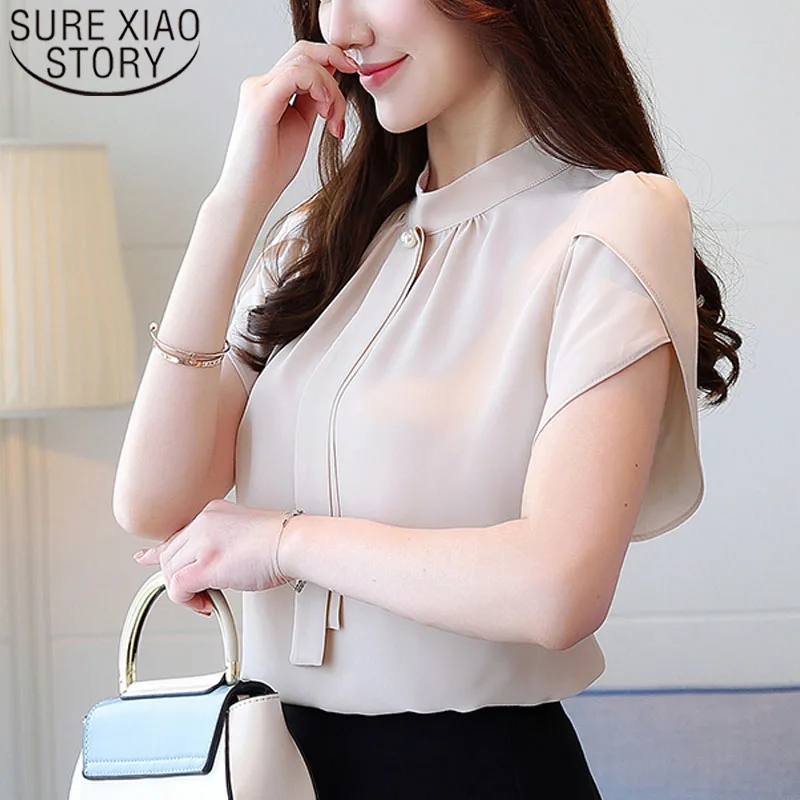 Модная блузка женская и топы женские кофты блуза рубашки 2019 шифоновая топ