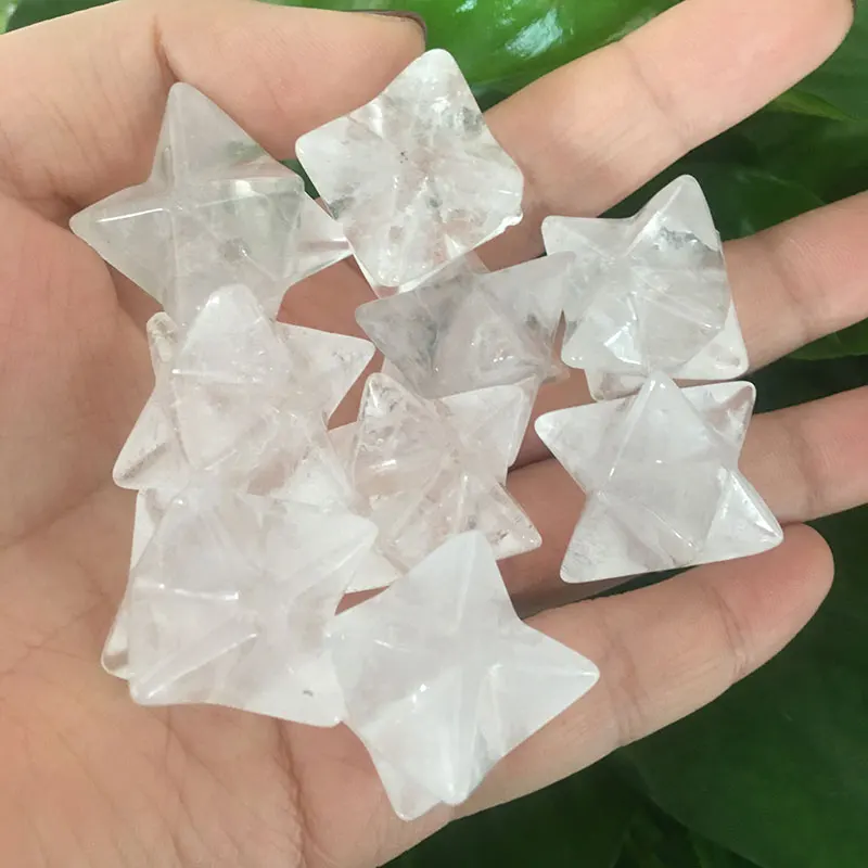 Натуральный прозрачный кварцевый Merkaba кристаллический камень лечебная энергия