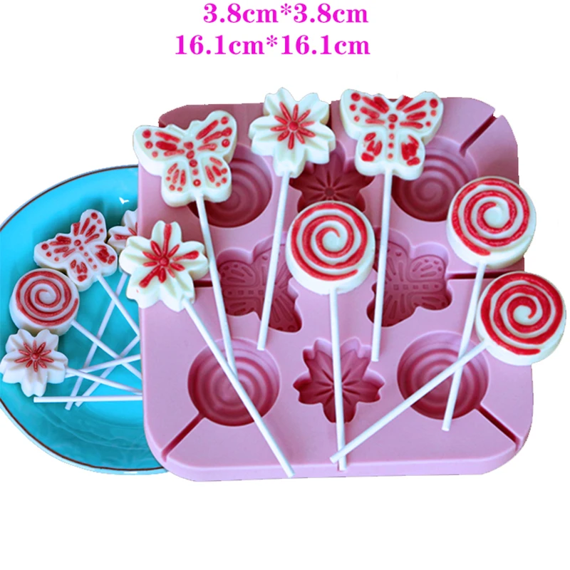 Дизайн силиконовая форма для леденцов формы круглые пончик в форме сердечка, для конфет с аппликацией леденца, «сделай сам» Торт Шоколад fondant(сахарная) выпечки Инструменты для декорирования