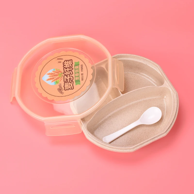 beige Соломенная коробка для запуска, переносная детская коробка для бэнто, контейнер для фруктов, контейнер для еды, Ланч-бокс для детей Loncheras Escolares Infantiles, украшение комнаты - Цвет: beige