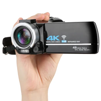

4K Camcorder Video Digital Camera HD Wifi Infrared Night Vision Digital Video Camera with Microphone and Remote Control