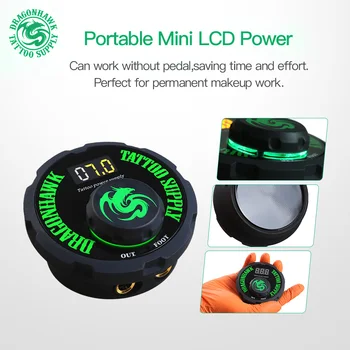 

Top Round Tattoo Power Dragonhawk LCD Dual Tattoo Machine Gun Power Supply