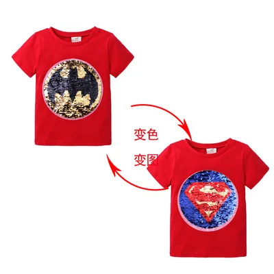 Футболка с покемонами для детей; хлопковый костюм для мальчиков; футболка с человеком-пауком; летний свитер с короткими рукавами для мальчиков; детская одежда; топы - Цвет: XT265-Red