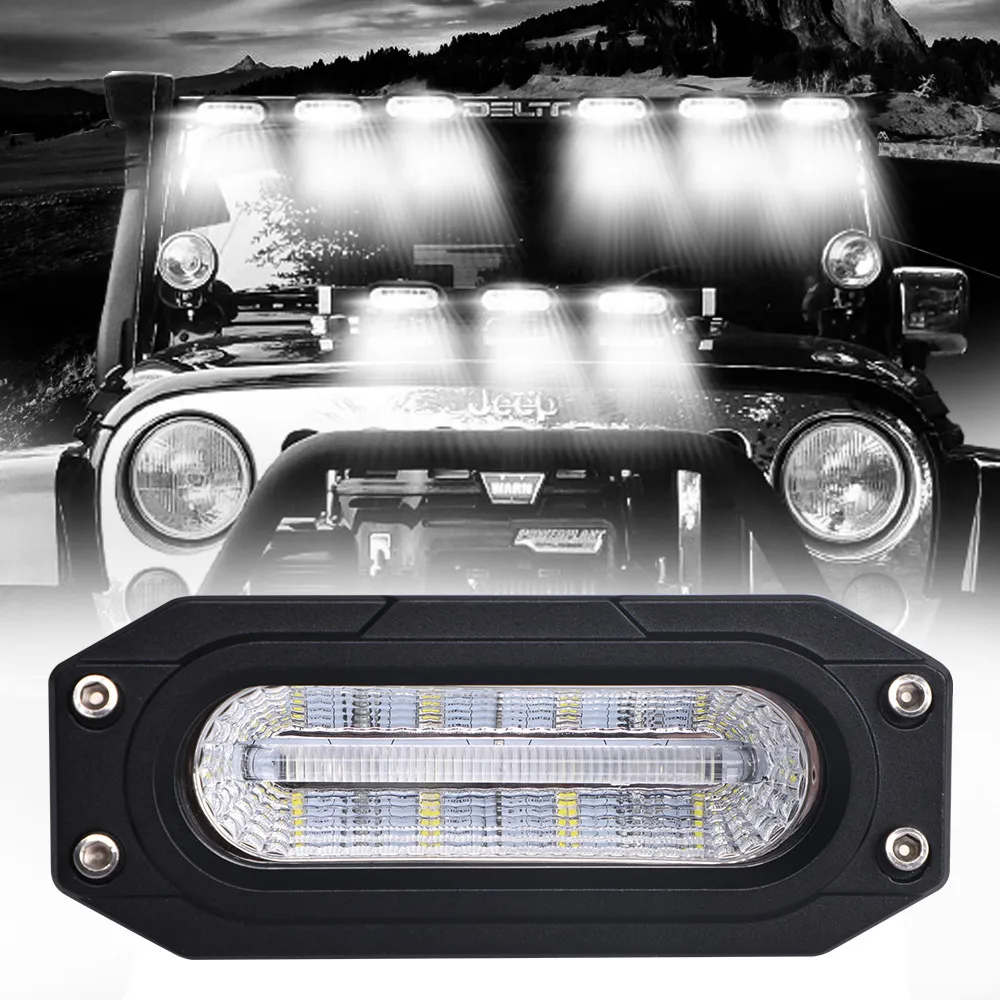 

SUP-светильник 7,3 дюймов рабочий светильник 50 Вт комбинированный светодиодный бар 12V 24V для грузовиков, светодиодный свет бар для LADA УАЗ JEEP Ford 4x4 внедорожный внедорожник автомобильные аксессуары