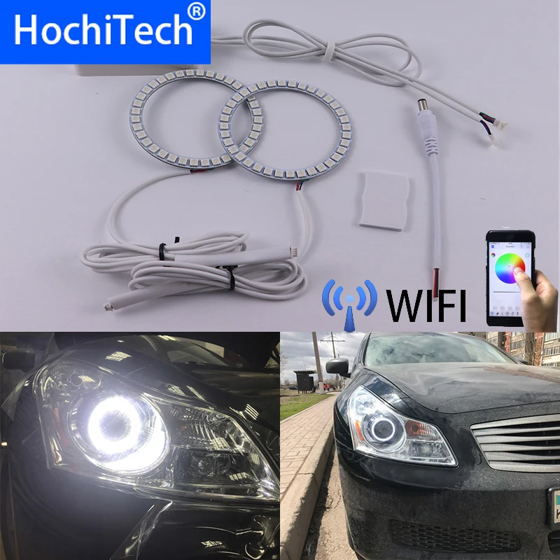 Беспроводной RGB многоцветный светодиодный ангельский глаз с Wi Fi