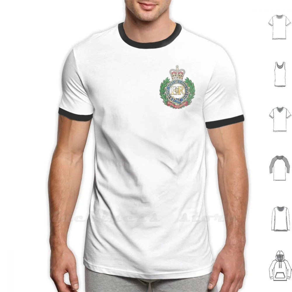 Royal Engineers Cap Badge T Shirt 6xl Cotton Cool Tee British Army British Army Royal Engineers Royal Combat Engineer Search
