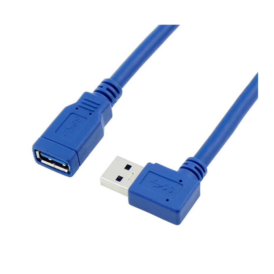 Удлинительный Кабель USB 3 0 правый/левый кабель 90 градусов под прямым углом