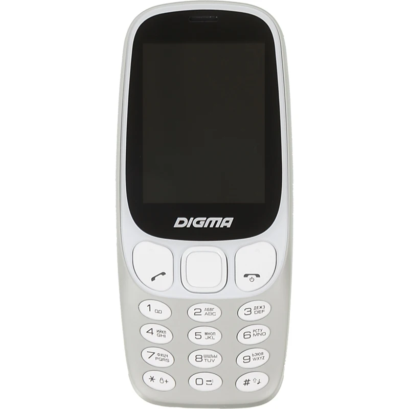 Мобильный телефон Digma Linx N331 2G 32Mb серый 2Sim 2.44" TFT 240x320 0.08Mpix