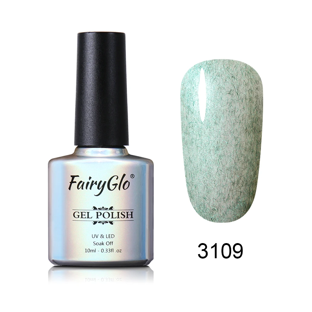 3109 FairyGlo 10 мл меховая оболочка гель лак для ногтей Оболочка Русалка Vernis Полупостоянный УФ гель лак для ногтей маникюрный лак - Цвет: 3109