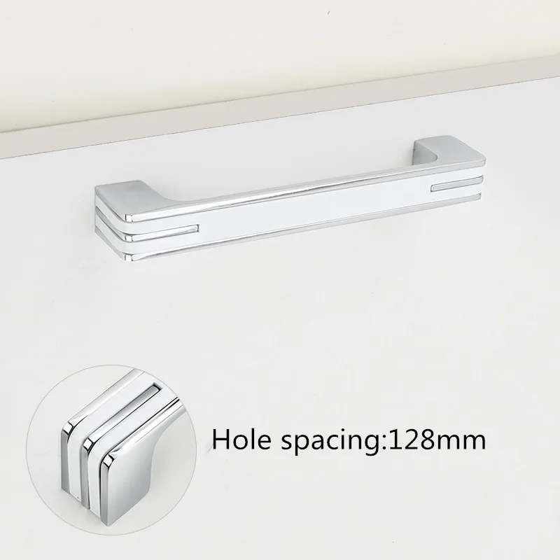 128mm Dooroom сплав ручки шкафа современный шкаф комод шкаф Ящики ручки для мебели легкие роскошные украшения - Цвет: 128mm
