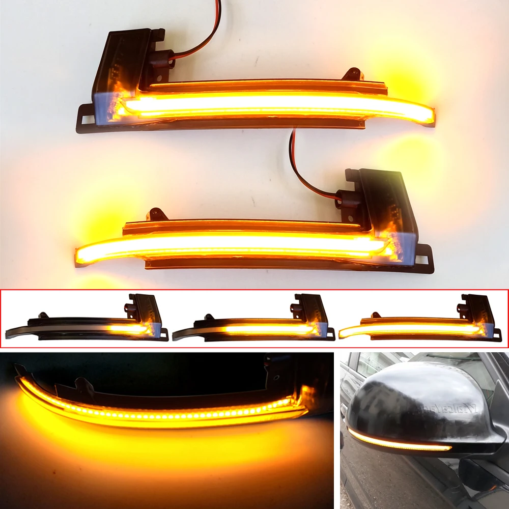 2 pieces Dynamic Blinker Mirror Light for Audi A4 A5 B8 A3 8P Q3 A6 C6 4F S6 LED Turn Signal Side Indicator SQ3 A8 D3 8K | Автомобили и