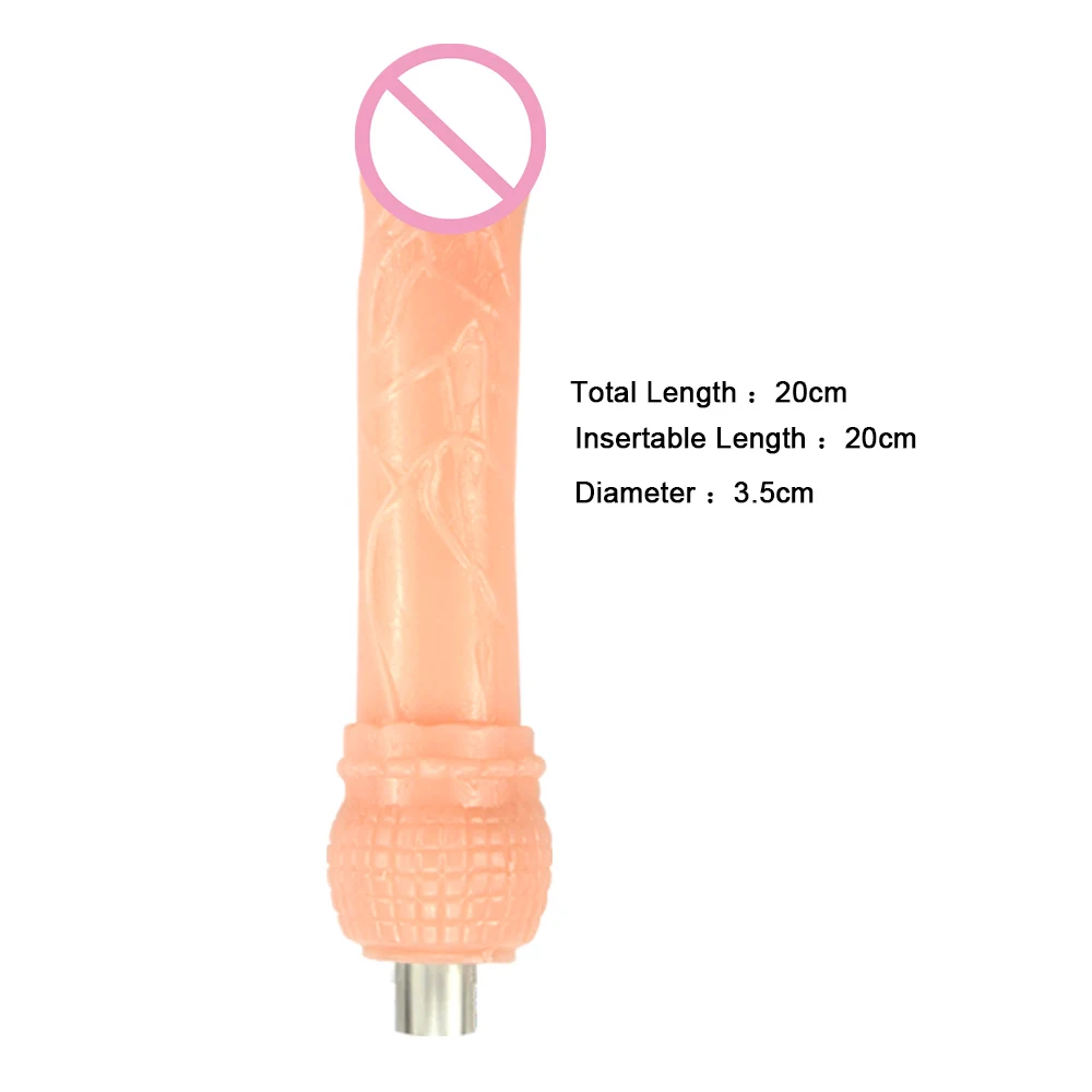 iKenmu Well Made Dildo Attachments Sex Machine Attachments Silicone Dildo for 3XLR Connector Sex Machine Accessories Dildo