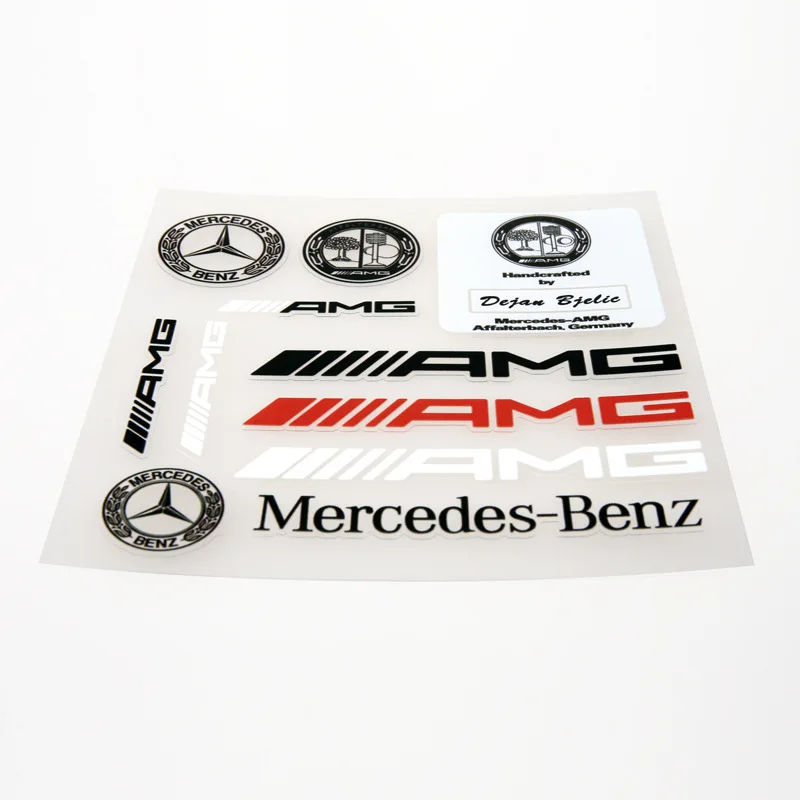 

1 PCS Car Accessories Car Interior Sticker Car badge Emblem sticker For Mercedes benz A B R G Class GLK GLA C200 E200 C300