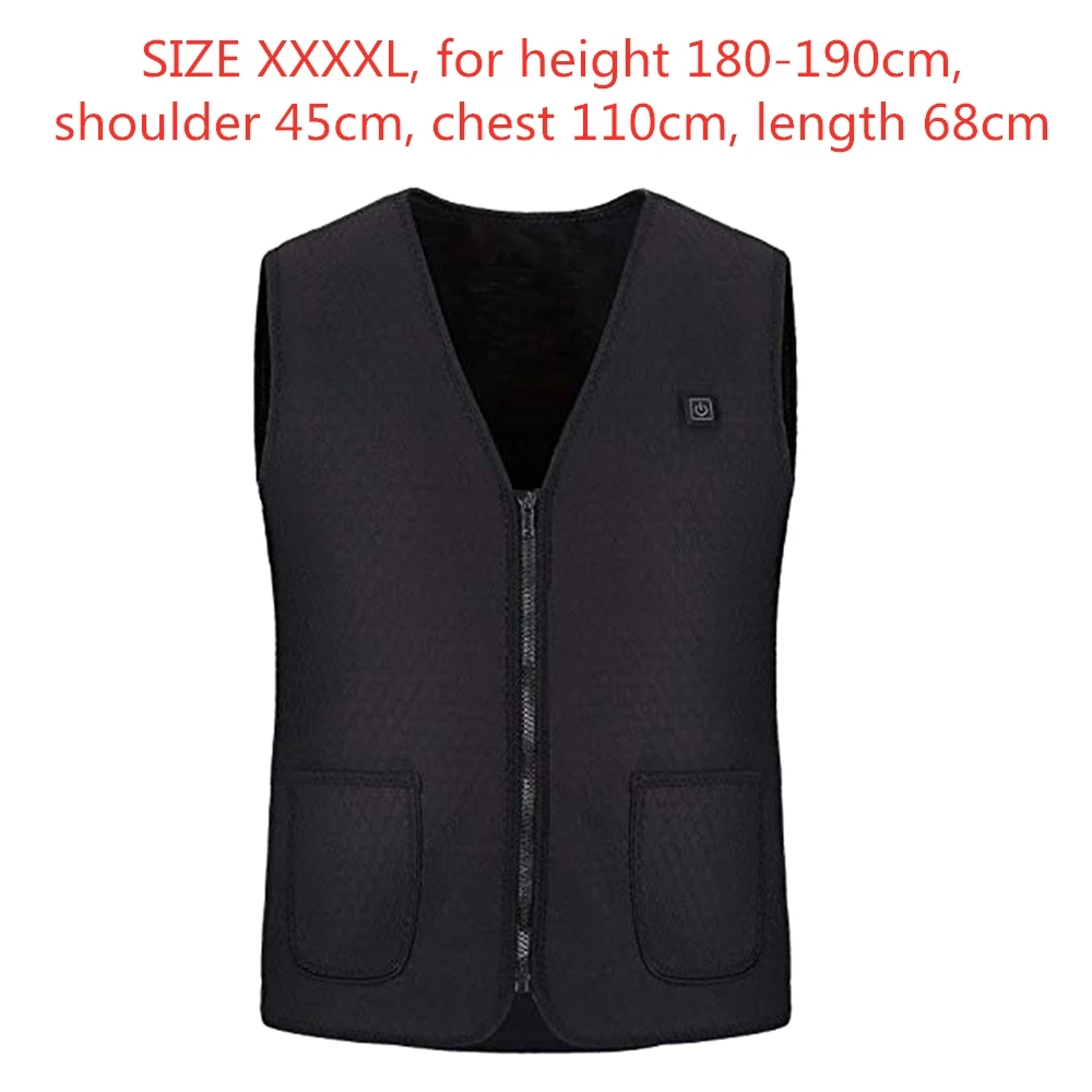 type1and4XL Горячее предложение! Распродажа! Теплый жилет для мужчин и женщин, наружная USB Инфракрасная Куртка Для Путешествий, Походов, зимний гибкий электрический тепловой жилет - Цвет: type1and4XL