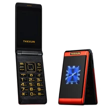 Мобильный телефон с откидным двойным экраном, SOS, bluetooth, дешевый телефон, большая кнопочная раскладушка, мобильные телефоны H-mobile