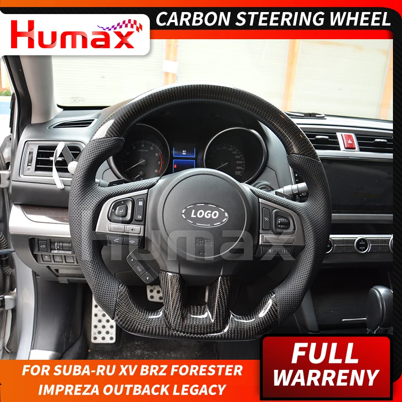 Руль из углеродного волокна для SUBARU XV BRZ Forester Impreza Outback Legacy откидной меховой