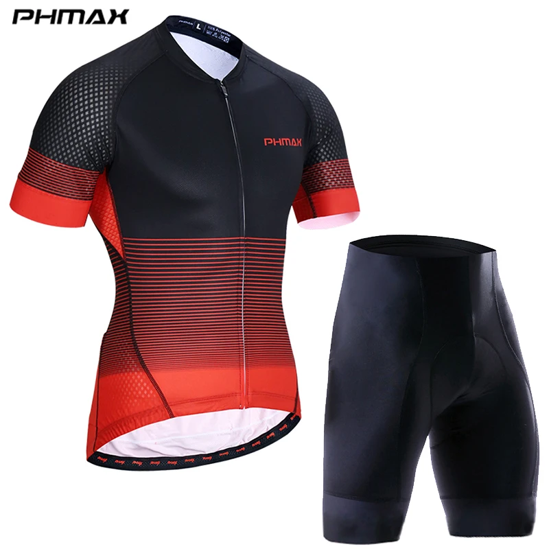 Cycling Set 01 PHMAX шорты, рукава, велосипедные майки, набор, MTB, быстросохнущая велосипедная одежда, летний велосипед, нагрудник, шорты, велосипедный комплект, велосипедная одежда для мужчин - Цвет: Cycling Set 01