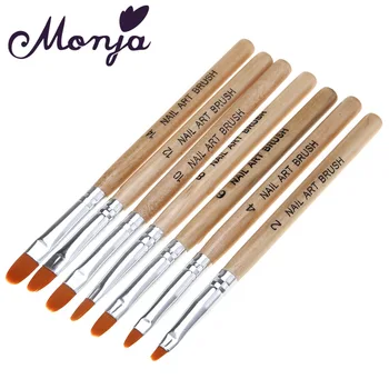 

7Pcs Professional Manicure UV Gel Brush Pen Transparent Acrylic Nail Art Painting Drawing Brush Phototherapy Tools T0305