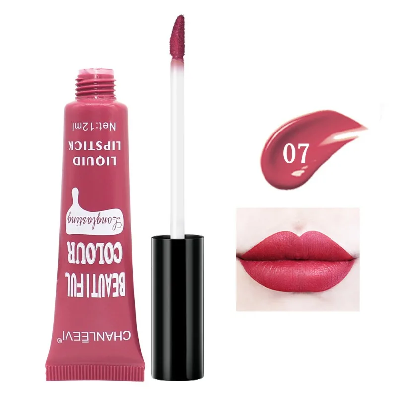 Hotsale Beauty 12 Colors Lip Gloss Matte Lip Gloss Liquid Matte Lipstick Moisturizing Long Lasting Hotsale Beauty 12 Colors Lip Gloss Matte Lip Gloss Liquid Matte Lipstick Moisturizing Long Lasting