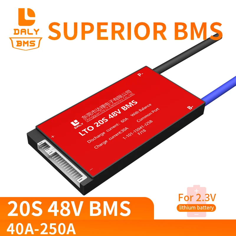 137 18650 BMS LTO 20S 48v 40A 60A 80A до 250A 2 3 v литий титановый аккумулятор баланс для скутера Ebike