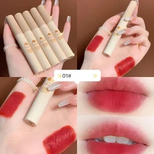 

5pcs/set Waterproof Long-Lasting Not Easy To Fade Lip Mud Lipstick Makeup Cosmetic Lip Gloss Matte Velvet Lip Glaze 5 Colors
