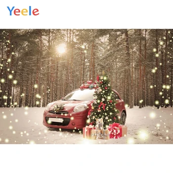 

Christmas Tree Snow Forest Sun Car Newborn Baby birthday Backdrop Photography Custom Photographic Background For Photo Studio