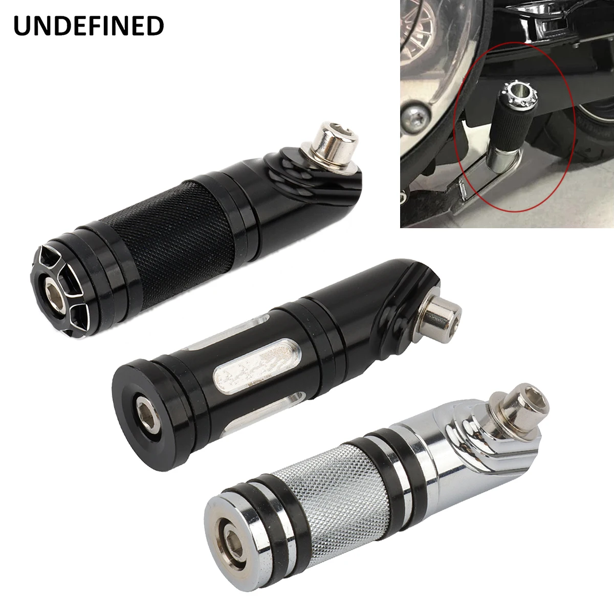 

Stand Kickstand Extension Kit Dyna Foot Pegs Pedal Support for Harley Dyna Street Bob FXDB FatBob Low Rider Super Glide 91-2017