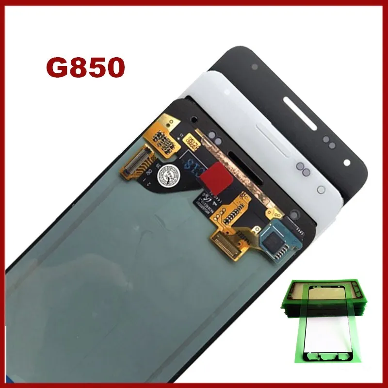 Super Amoled для samsung Galaxy Note 4 Mini Alpha G850 G850F G850M G850K ЖК-дисплей с сенсорным экраном в сборе