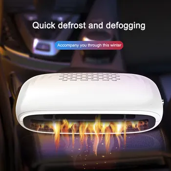

New 2 In 1Car Heater Air Cooler Fan Windscreen Demister Defroster 12V 150W Electric Heating Portable Auto Dryer Heated Good Gift