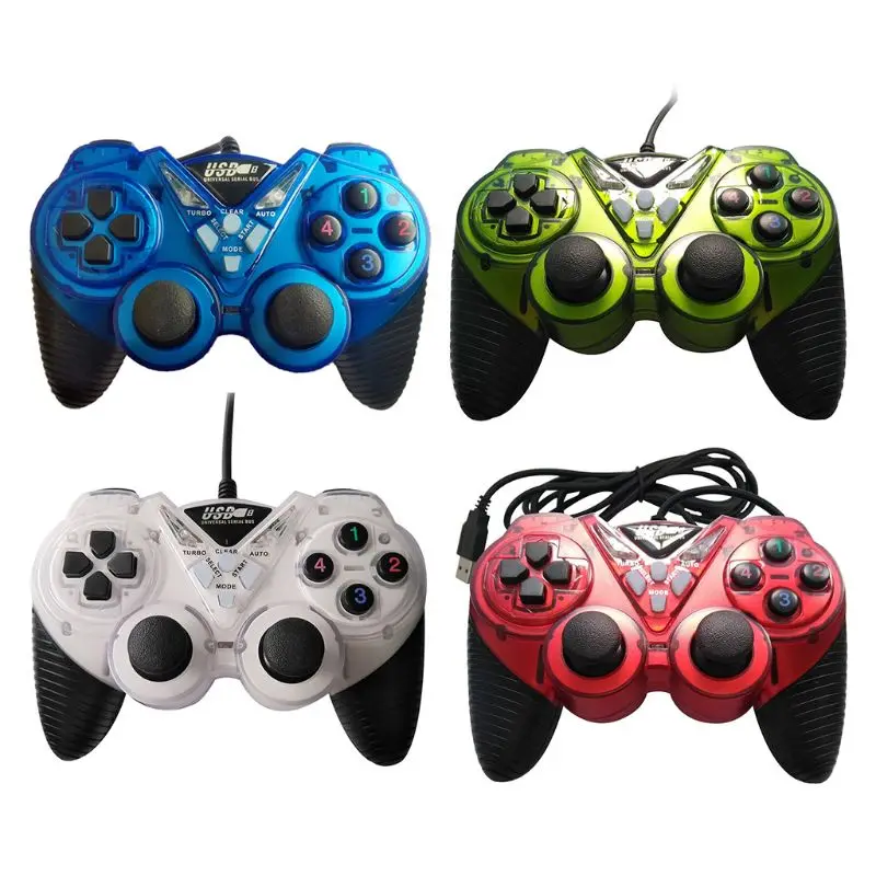 Wired USB Game Controller for PC Computer Vibration Joystick Gamepads for  Laptop 24BB|Gamepads| - AliExpress