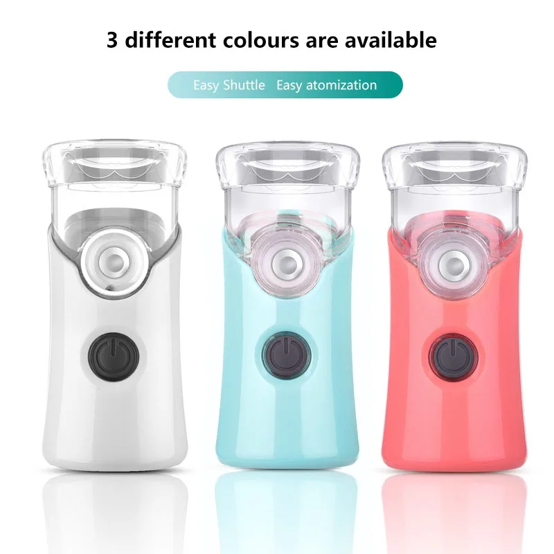 

USB Rechargeable Ultrasonic Handheld Facial Steamer Mist Inhaler Vaporizer Personal Mist Inhaler Portable Mesh Nebulizer