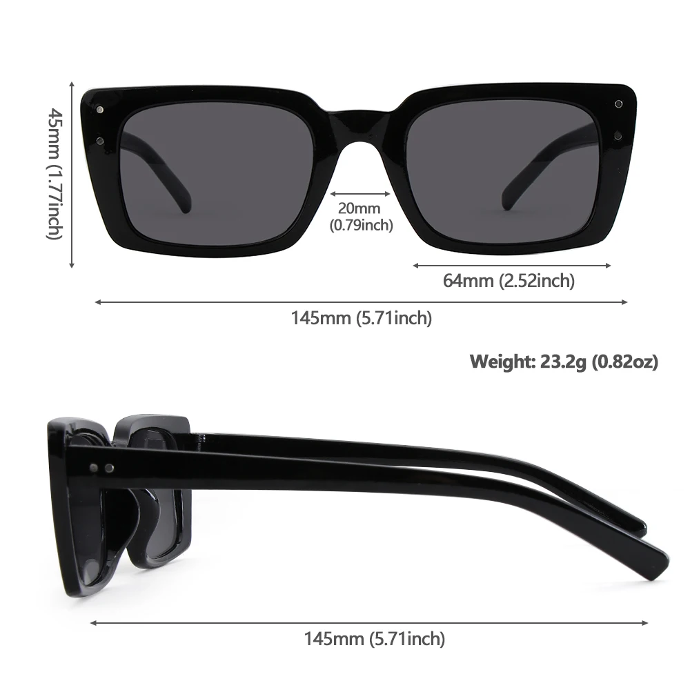 Women Sunglasses New Vintage Rectangle Sunglasses For Women's Fashion Retro Leopard Design Sunglasses Trendy Eyewear UV400 Streetwear Accessories