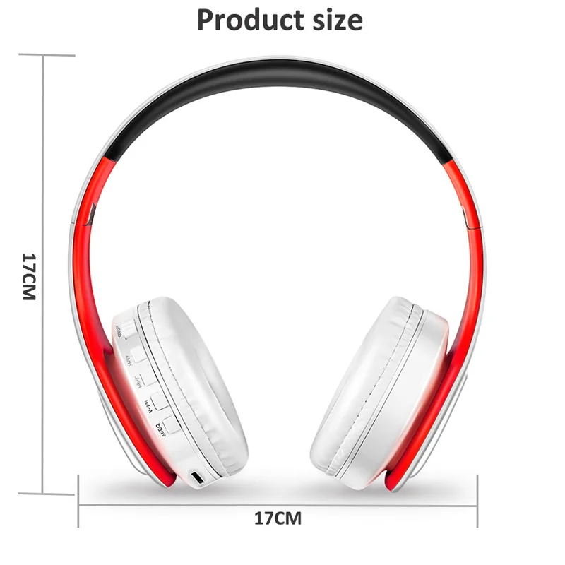 New Arrival Earphone Wireless Bluetooth Headphone Stereo Headset Music Head Over Headphones Earphone with Mic for PC Phones TV