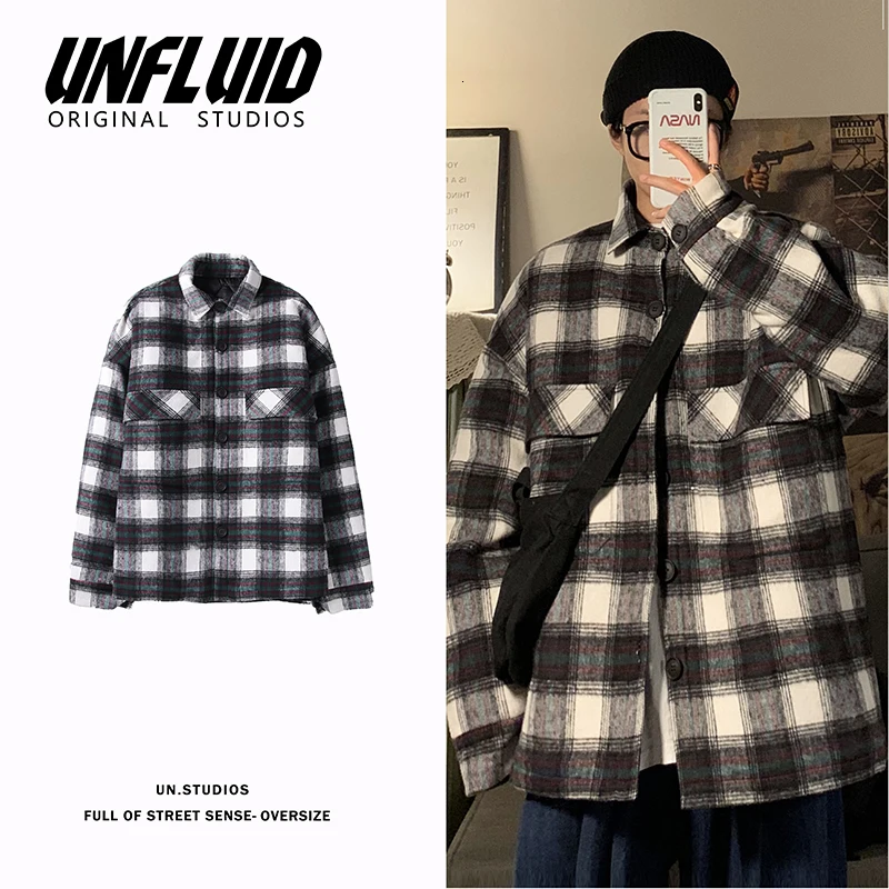 

Winter Thick Plaid Jacket Men Warm Fashion Retro Casual Cotton Jacket Man Streetwear Wild Loose Outwear Male Clothes S-XL