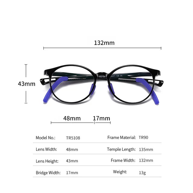 Kids Childrens Anti-Blu-ray Glasses Nerd Retro Silicone Clear Lens Eye Glasses Soft Frame, Children Optical Glasses Flexible Eyeglasses Girls Boys