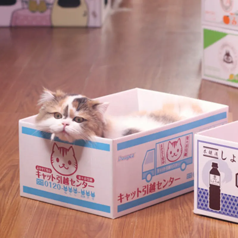 Коробка кошка скретч доска Лежанка для кошки кошачья скретч доска, игрушка для кошек