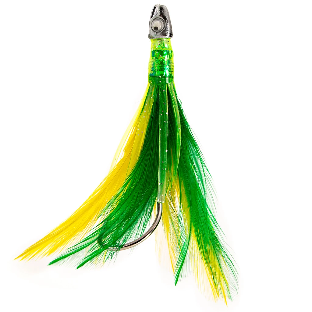 10cm Fully Rigged Big Game Daisy Bird Trolling Chain Boat Fishing Squid Lure Rig Teaser Optional Colors Fishing Lures