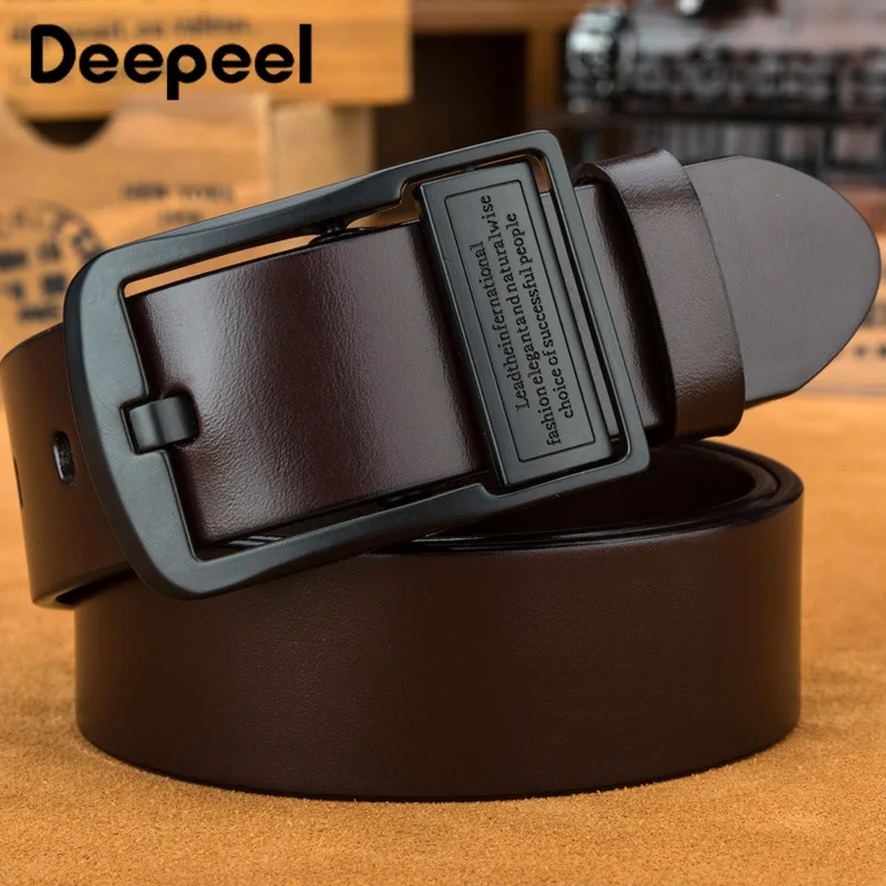 Deepeel 1 шт. 3,8 см* 105-165 см роскошный модный первый слой кожаный мужской ремень с пряжкой из сплава удлиненный большой размер дизайнерский ремень
