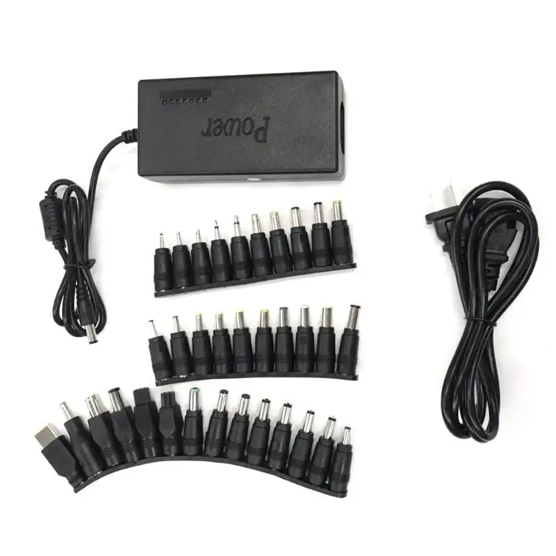 Универсальный Портативный зарядное устройство мощностью 96W 12 V-24 V Регулируемый 34 Вилки Зарядное устройство разъемы для компьютеры ноутбуки - Цвет: US plug