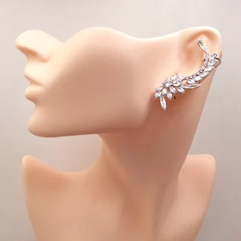 

Lanyika Fashion Jewelry Irregular angel wings Unilateral Left Ear Bones Clip Zircon Inlay Wedding Banquet Popular Best Gift