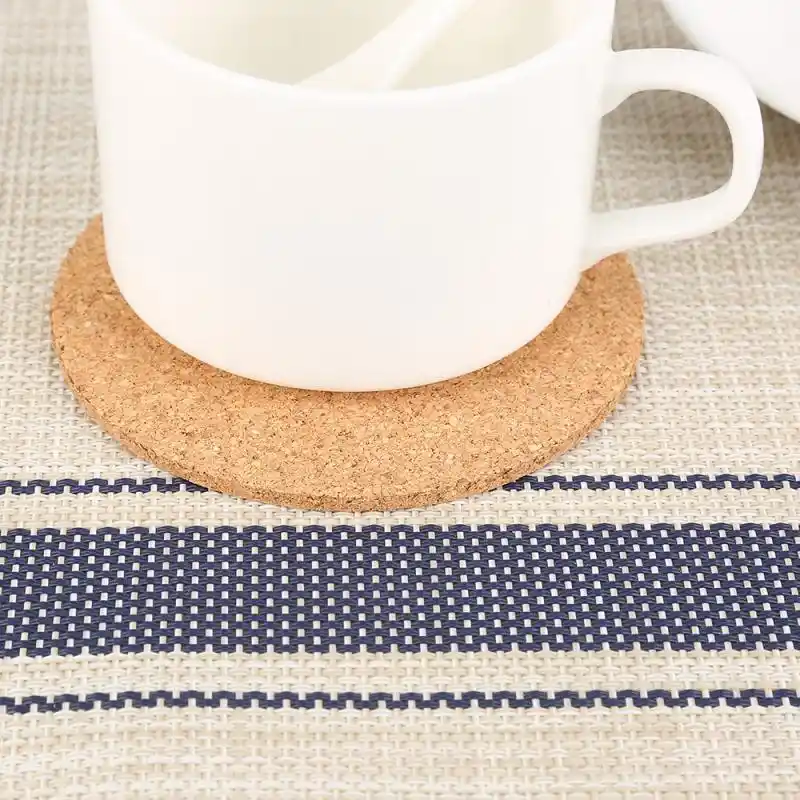 1 peça natural cortiça coaster resistente ao calor copo caneca almofada chá de café bebida quente placemat decoração da cozinha