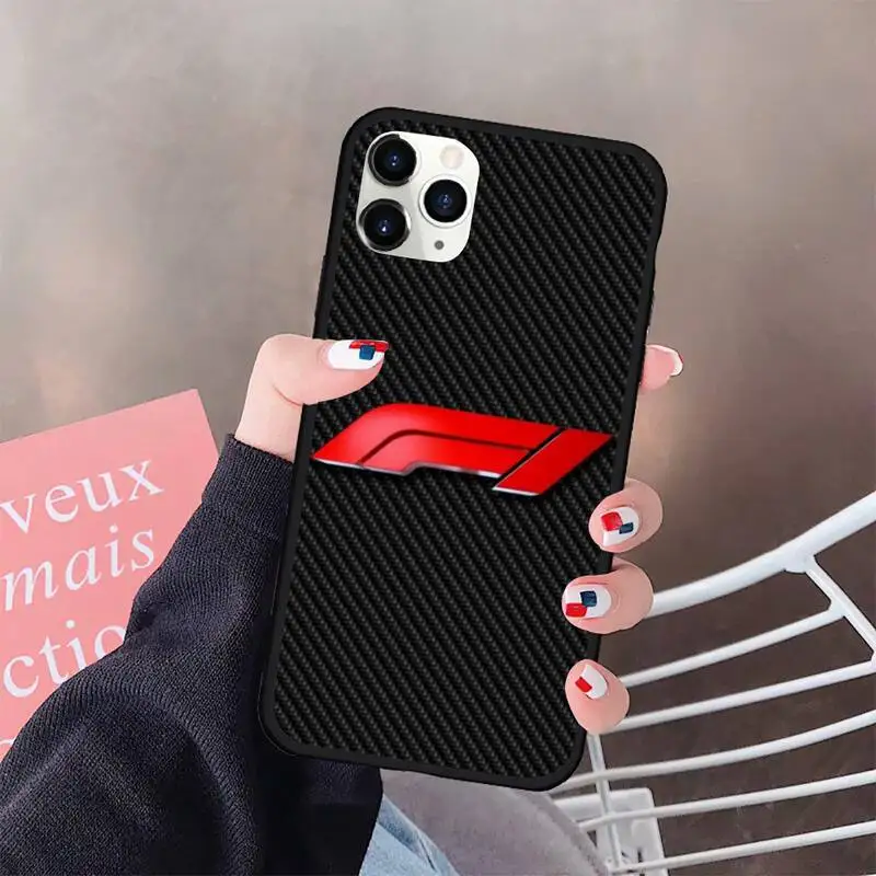 HUAGETOP Formula 1 F1 Black TPU Soft Phone Case Rubber for iPhone 11 pro XS MAX 8 7 6 6S Plus X 5S SE 2020 XR case otterbox cases