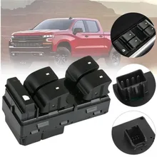 Master Power Window Switch for Chevrolet Silverado GMC Sierra Left Hand Driver Side Front Door Window Roll/Down Window Power