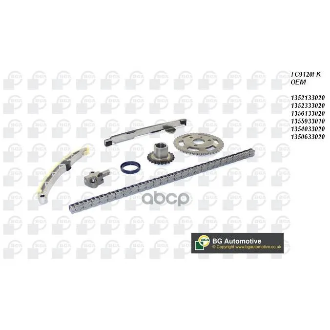 Комплект Цепи Грм Toyota, Mini: 1.4d 1nd-Tv 04-(Full) Bga арт. TC9120FK
